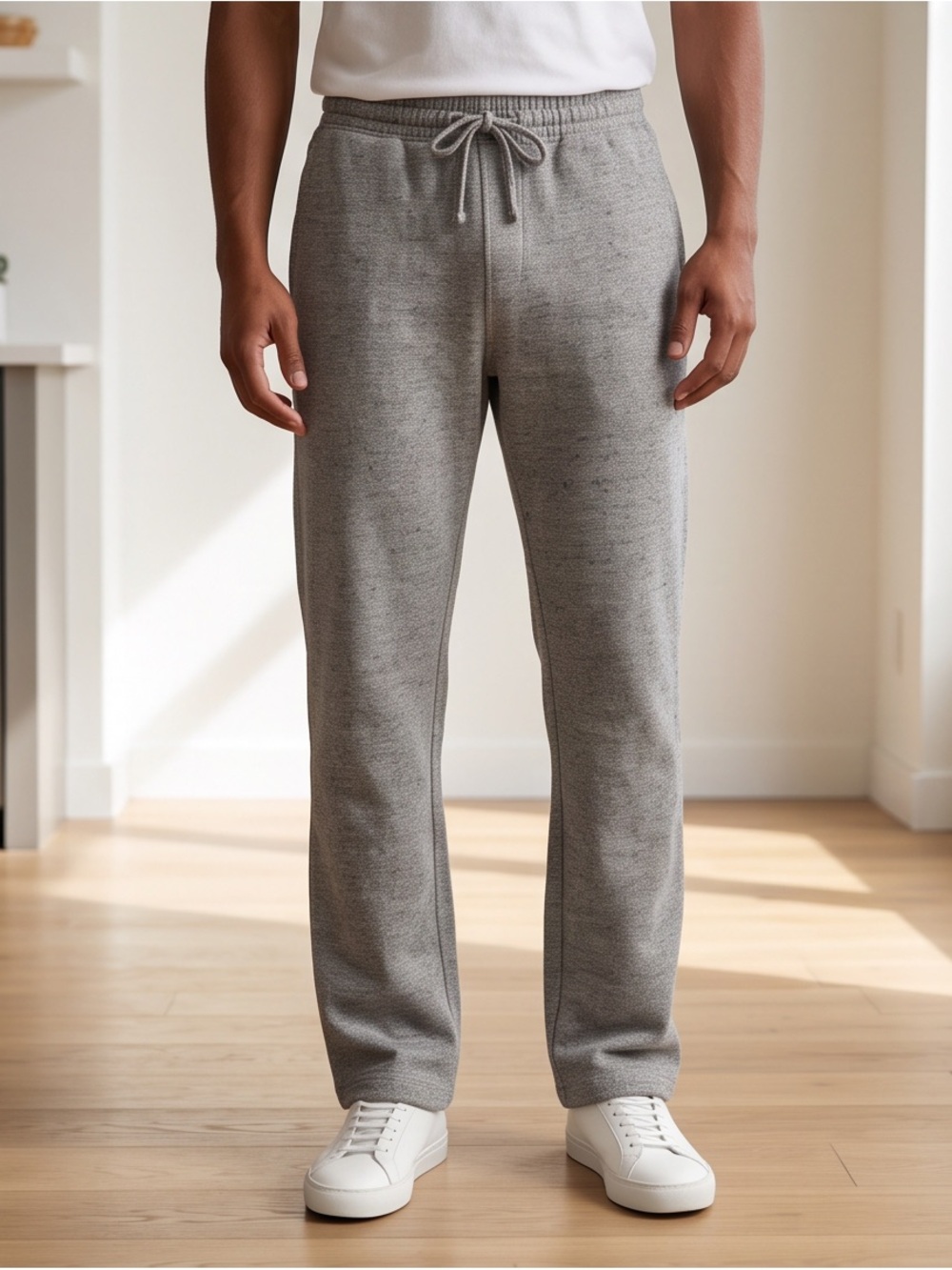 George Men’s Grey Fleece Sweatpants Joggers Size M